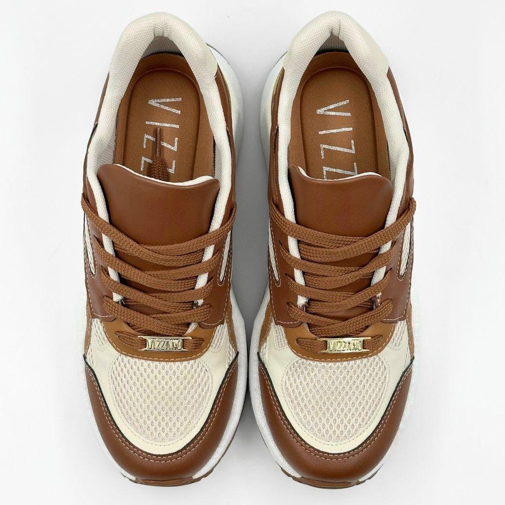 Tênis Vizzano Casual com Cadarço Feminino Marrom 5