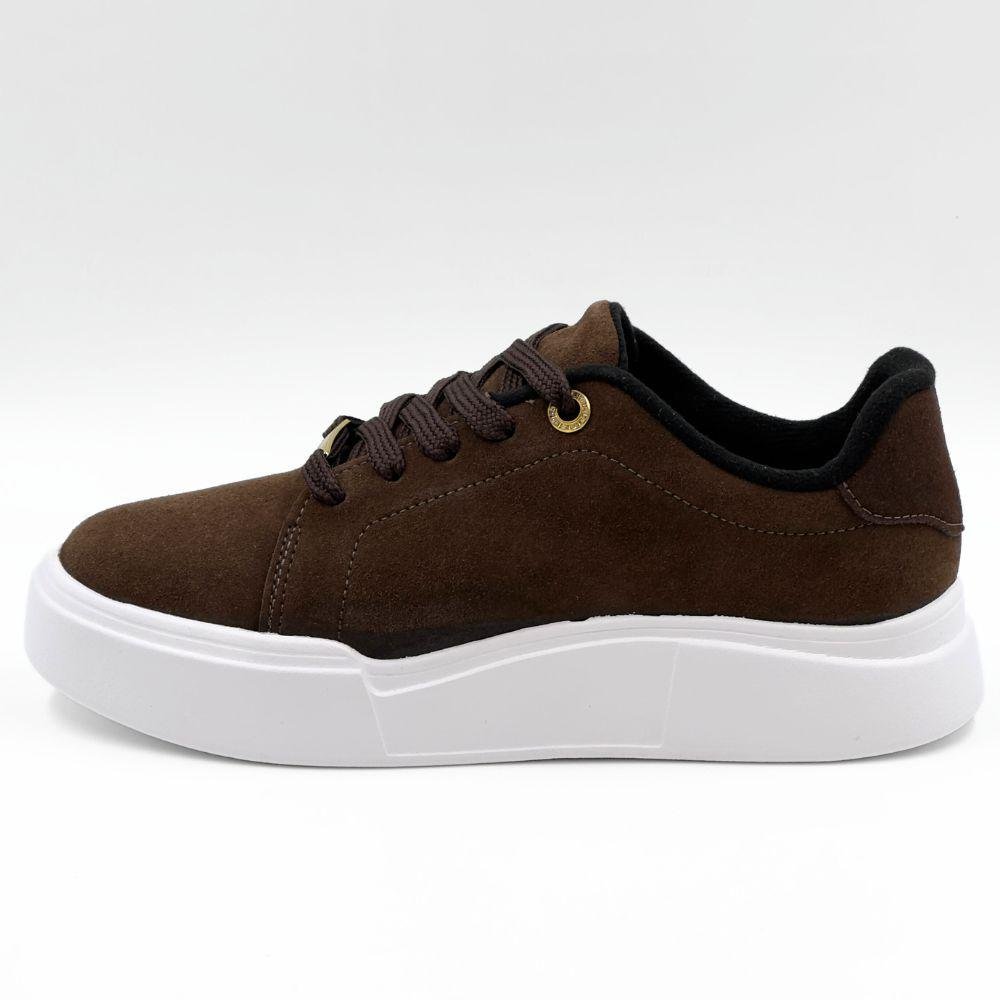 Tênis Moleca Flatform Casual em Camurça Feminino