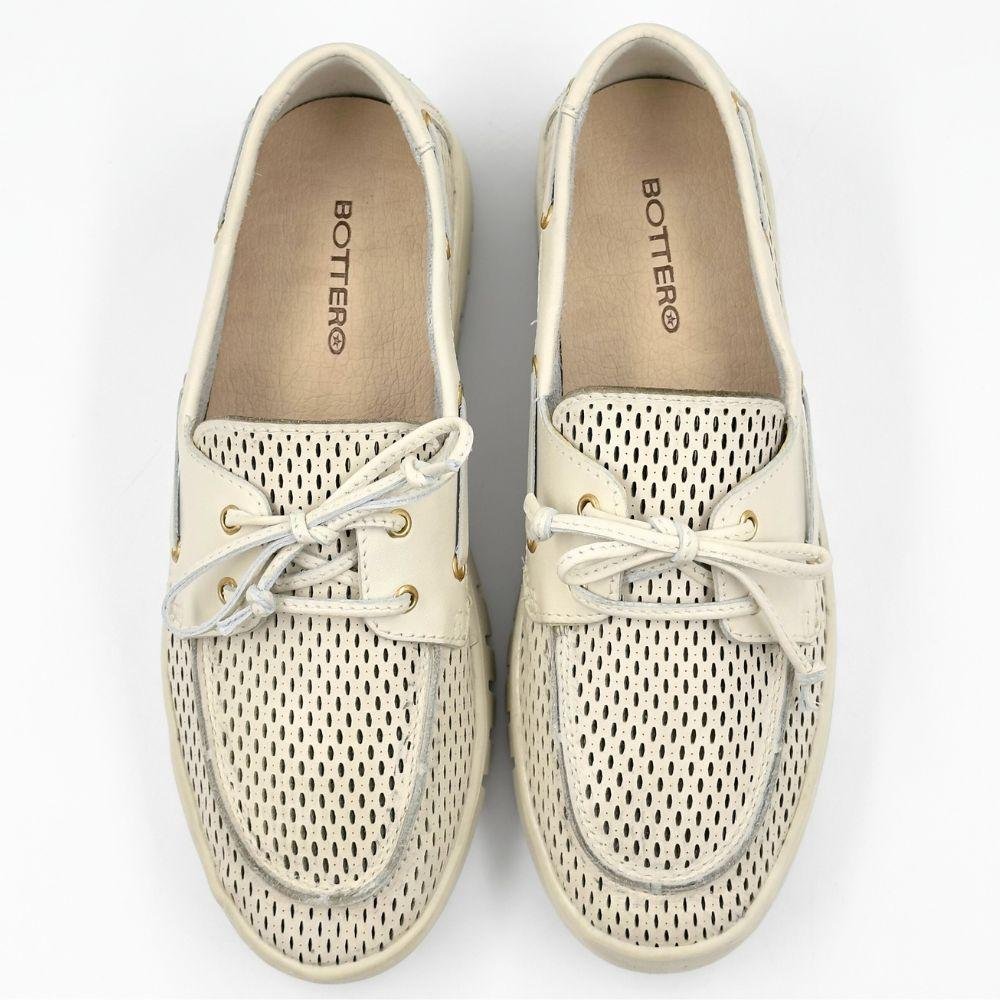 Sapato Bottero Mocassim com Cadarço Feminino Bege 4