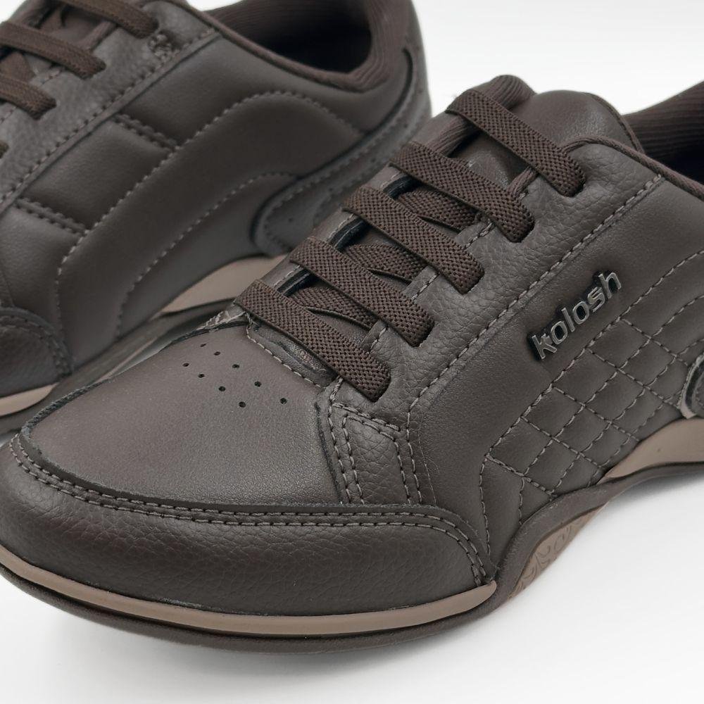 Tênis Kolosh Casual com Cadarço Elástico Feminino Marrom 3