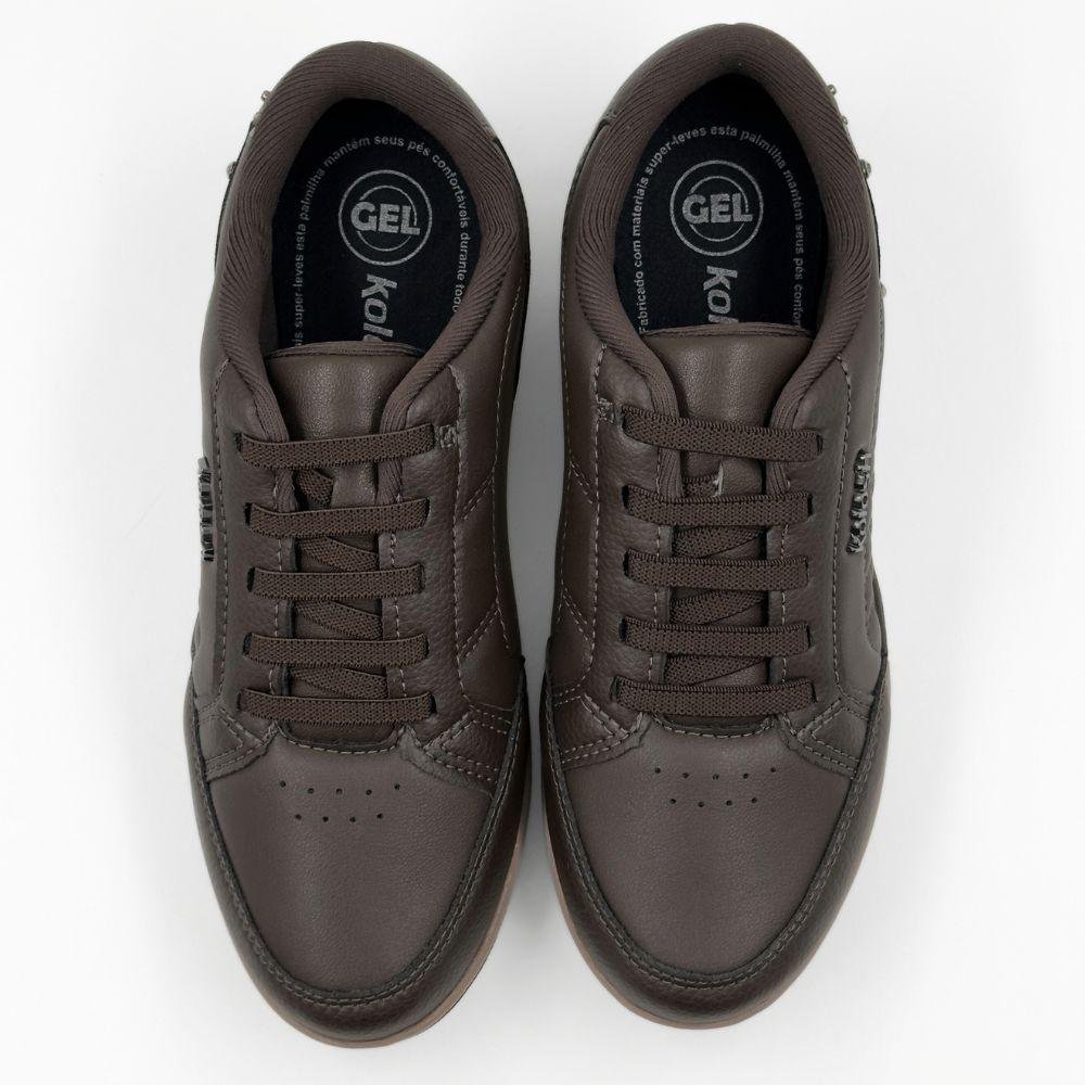 Tênis Kolosh Casual com Cadarço Elástico Feminino Marrom 5