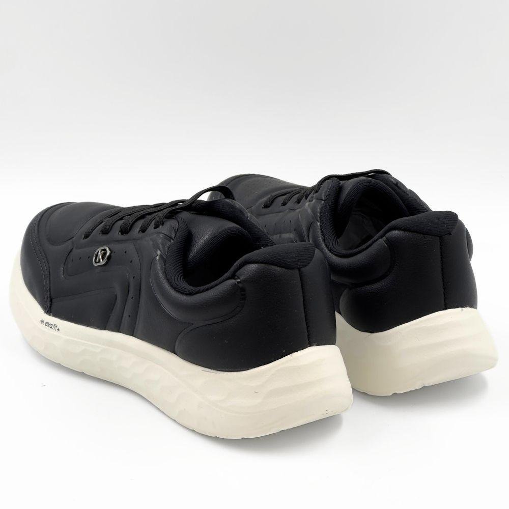 Tênis Kolosh com Cadarço Elástico Casual Feminino Preto 4