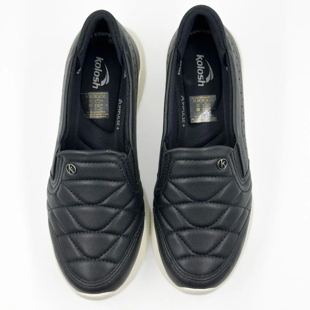 Tênis Kolosh Slip Casual Feminino Preto 5