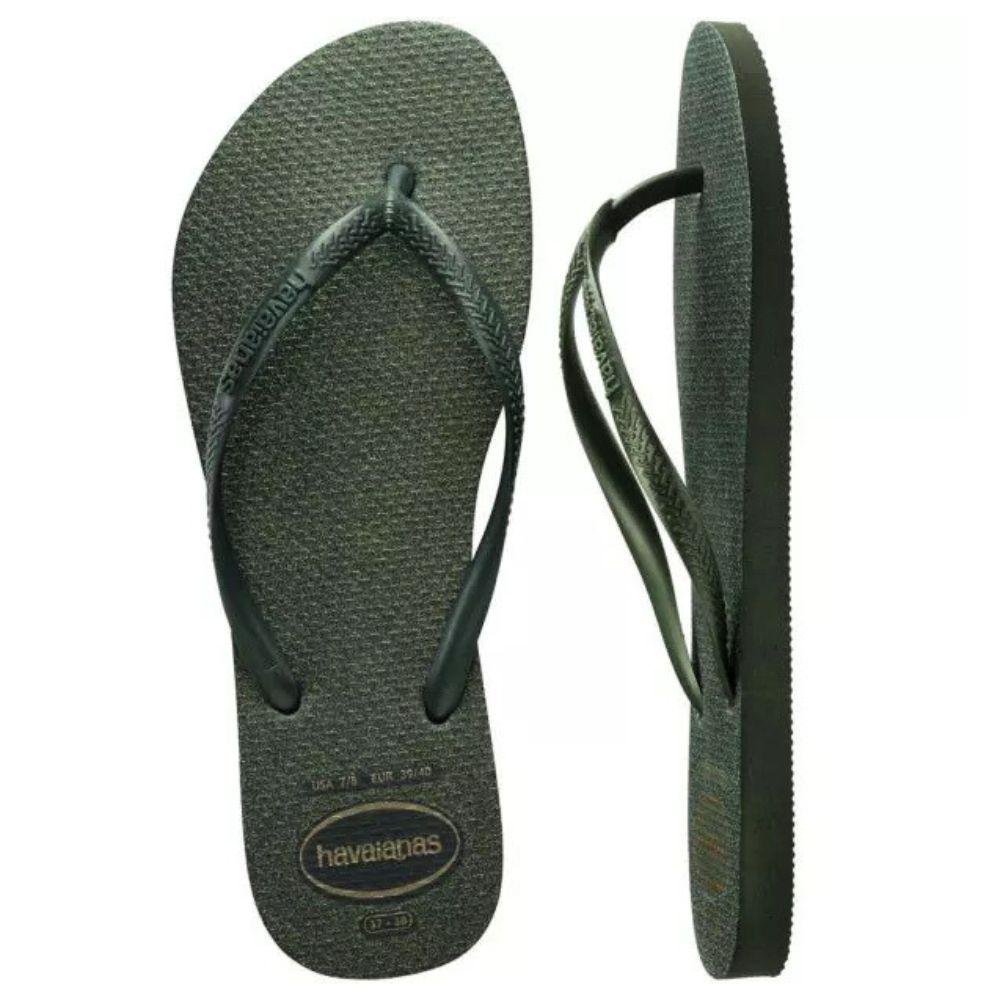 Chinelo Havaianas Slim Gloss Tira Fina Feminino Verde 4