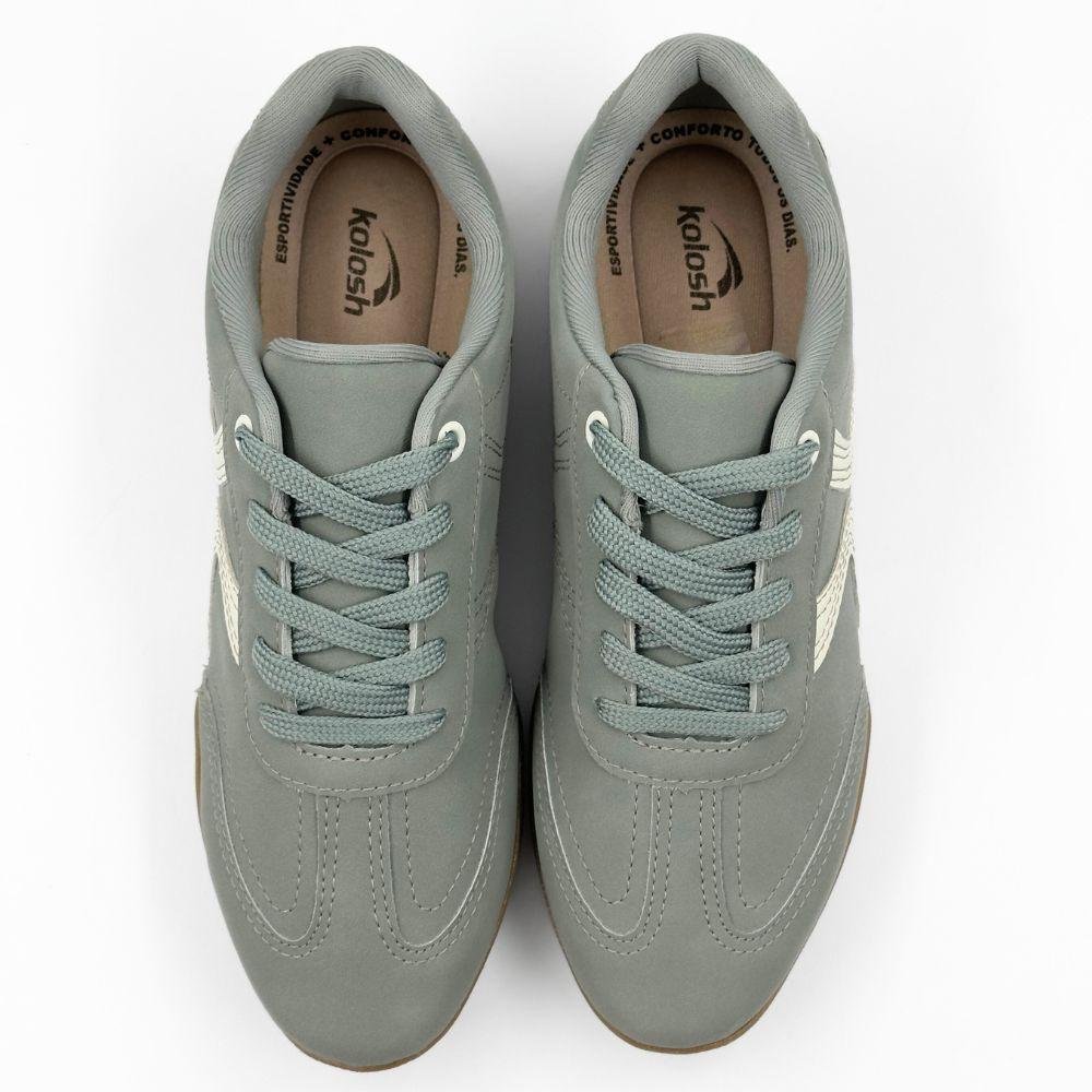 Tênis Kolosh Casual com Cadarço Feminino Verde 5