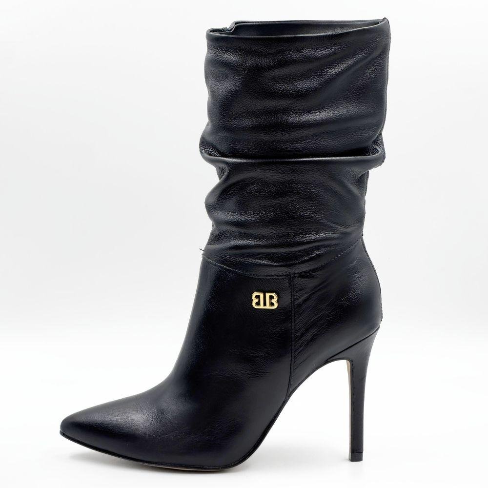 Bota Bottero Cano Médio Salto Alto Fino Feminina