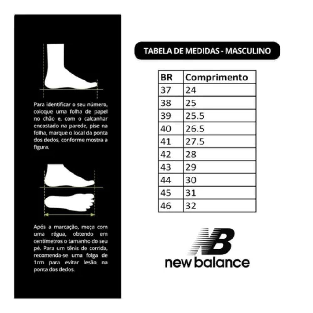 Tênis New Balance Esportivo com Cadarço Masculino All Black 5