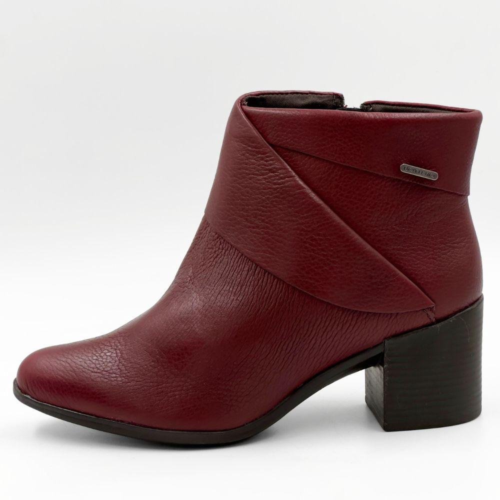 Bota Bottero Cano Curto Salto Bloco Feminina