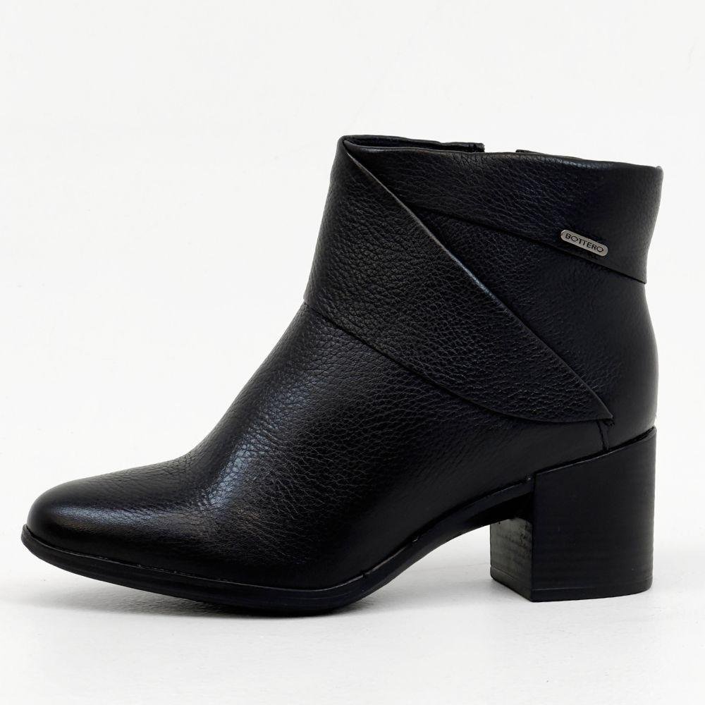 Bota Bottero Cano Curto Salto Bloco Feminina