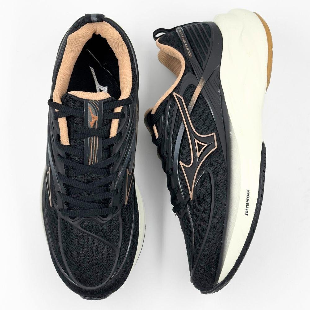 Tênis Mizuno Esportivo Space 6 com Cadarço Feminino Preto 5