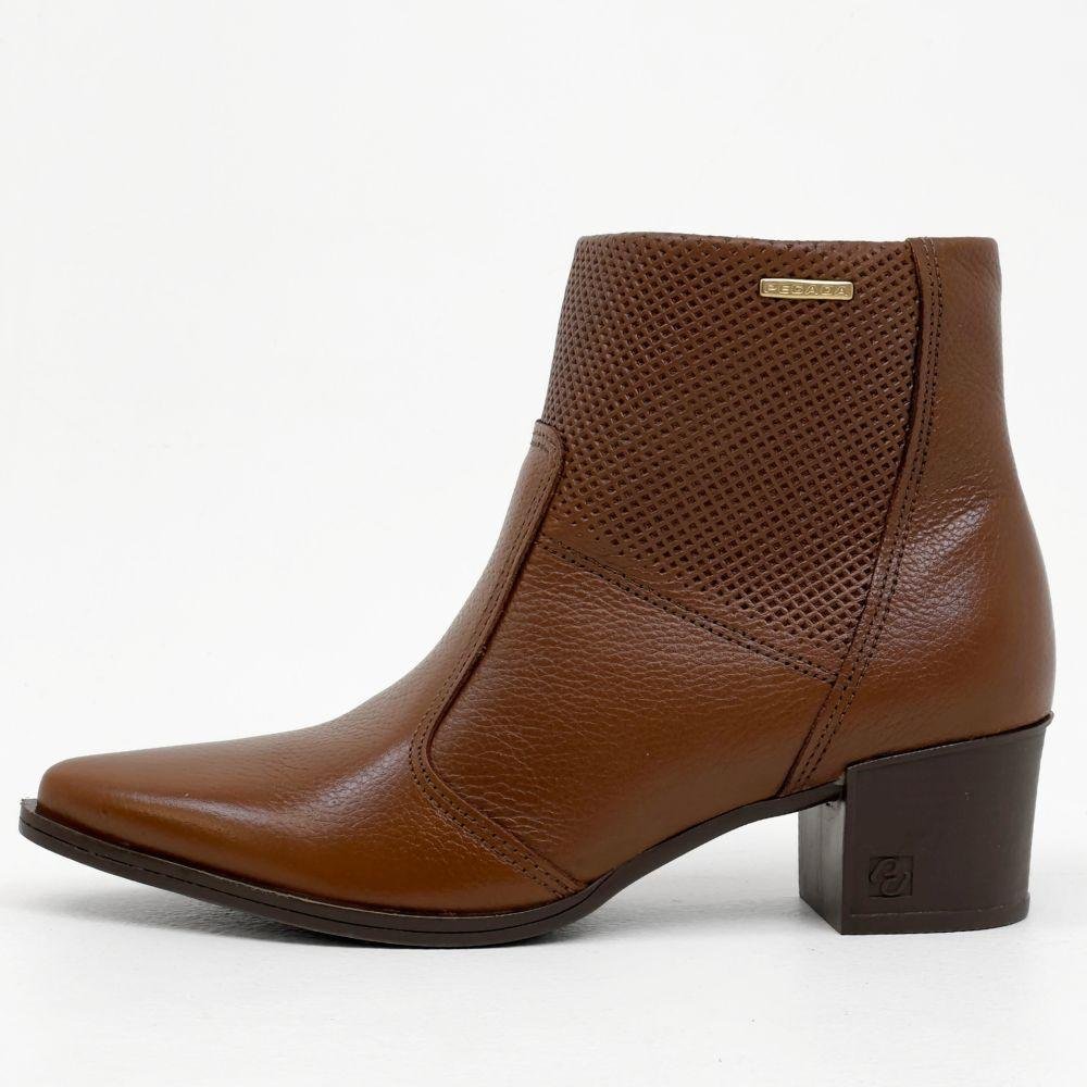 Bota Pegada Salto Bloco Médio Feminina