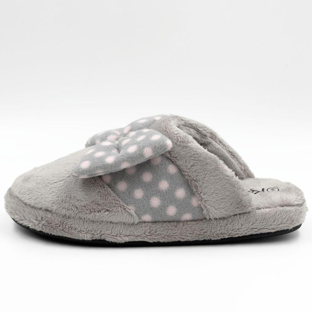 Pantufa Katurê Fleece com Laço Feminina