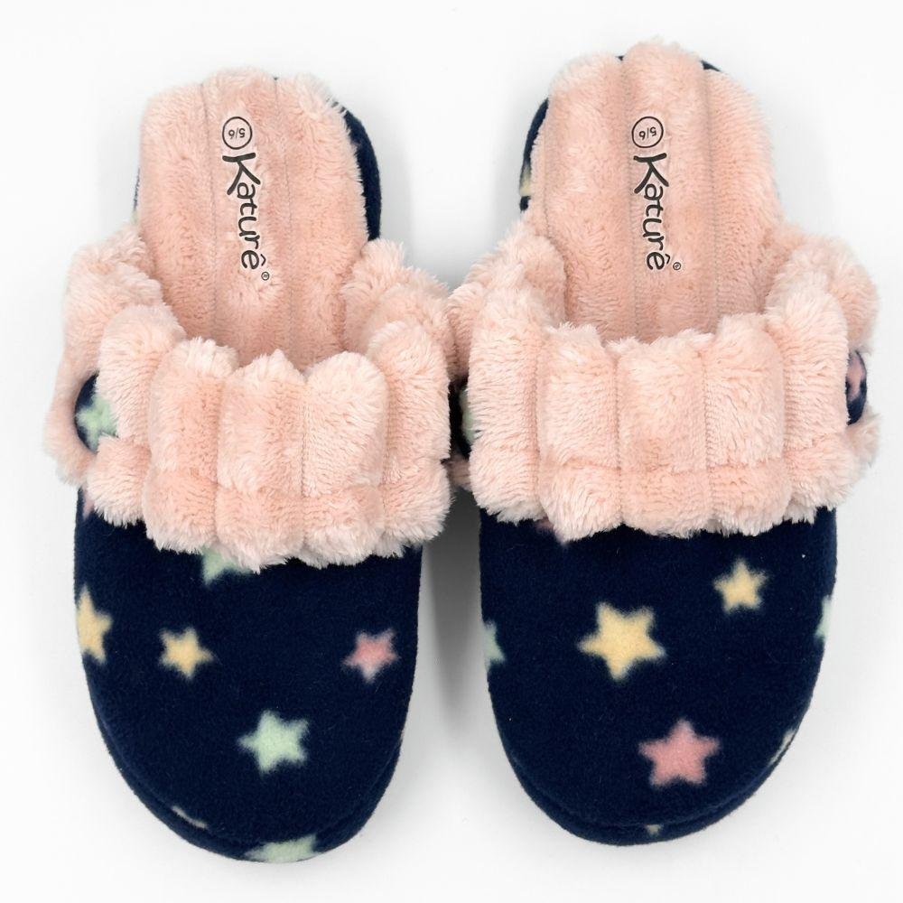 Pantufa Katurê Estampada em Soft Feminina Marinho 4