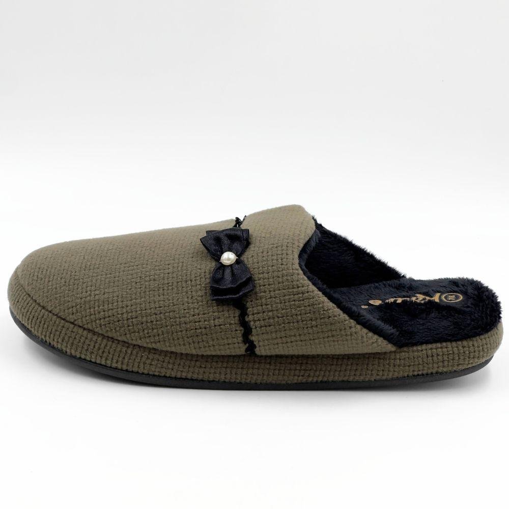 Pantufa Katurê Texturizada em Soft com Laço Feminina