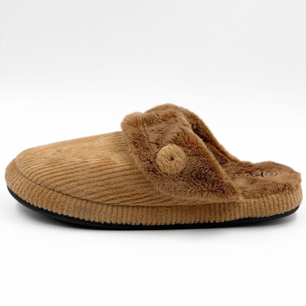 Pantufa Katurê em Veludo Cotelê Feminina