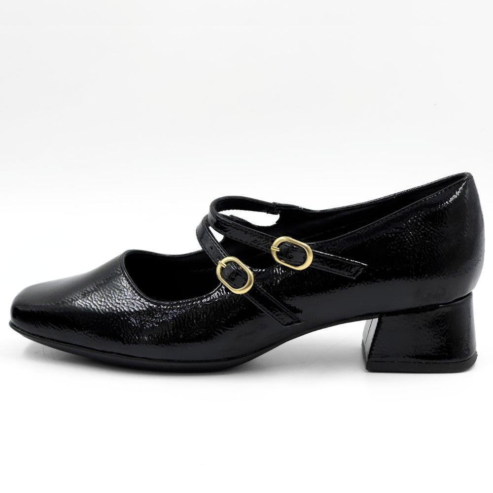 Sapato Piccadilly Boneca Salto Baixo em Verniz Piccadilly Preto 1