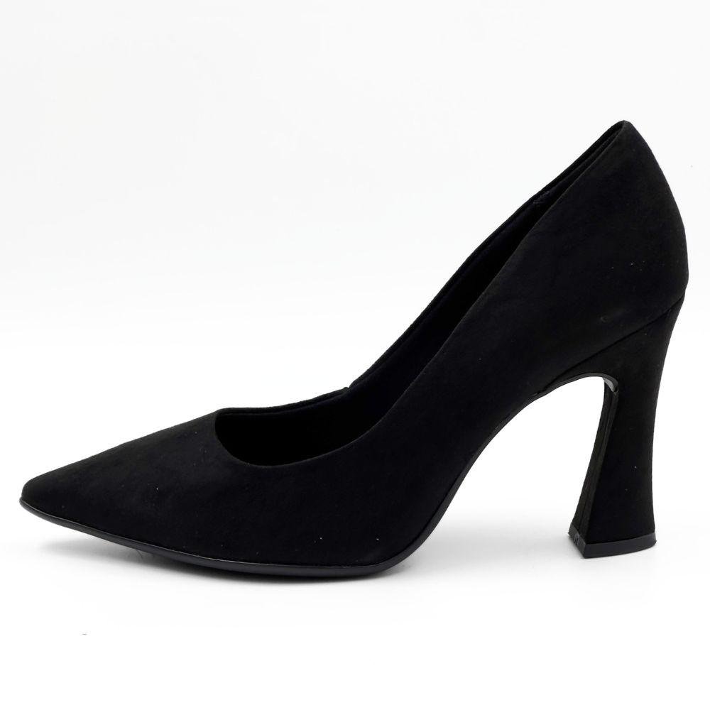 Sapato Piccadilly Scarpin em Camurça Salto Alto Feminino