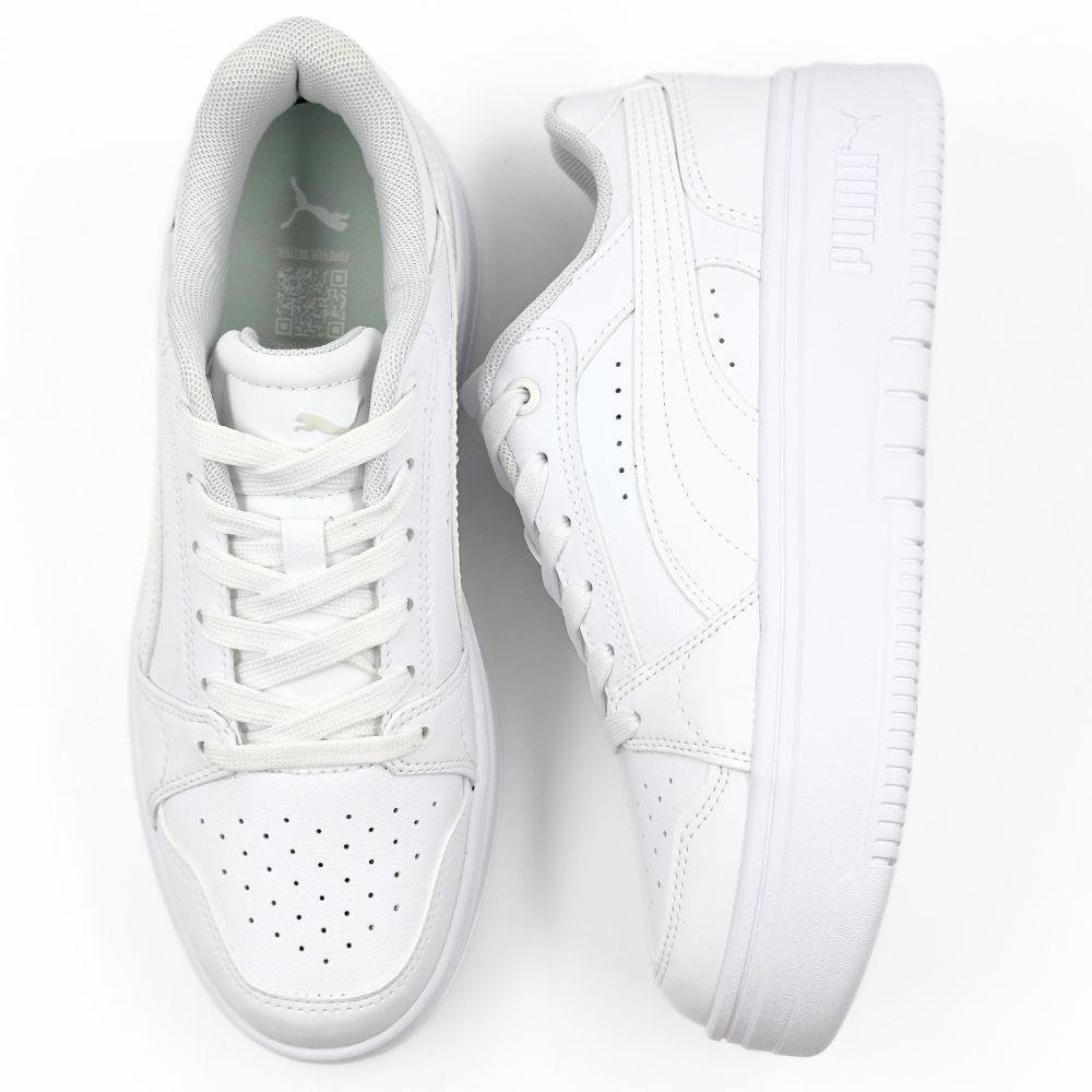 Tênis Puma Casual Flatform com Cadarço Feminino Branco 4