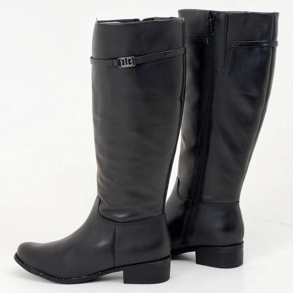 Bota Bottero Montaria Cano Alto Salto Baixo Feminina Preto 3