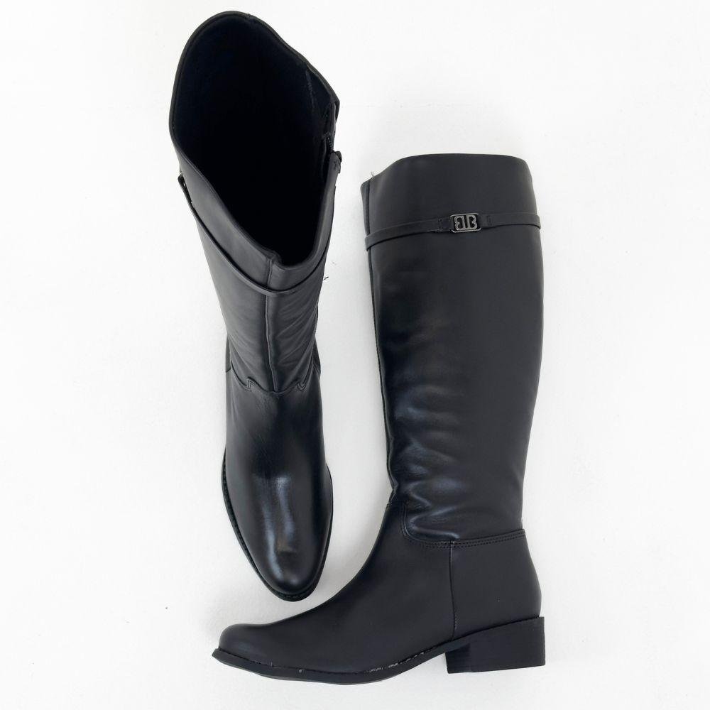 Bota Bottero Montaria Cano Alto Salto Baixo Feminina Preto 4