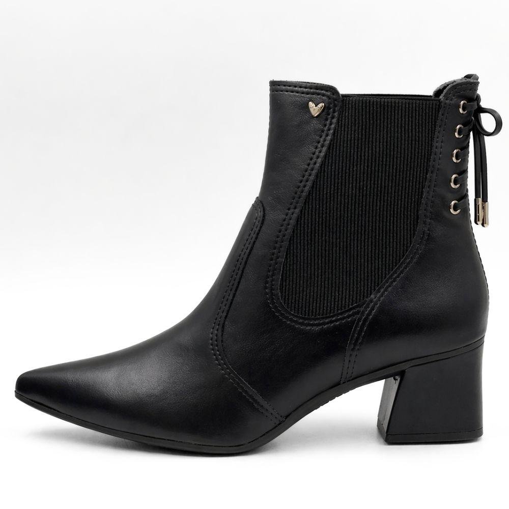 Bota Mississipi Cano Curto Salto Bloco Feminina