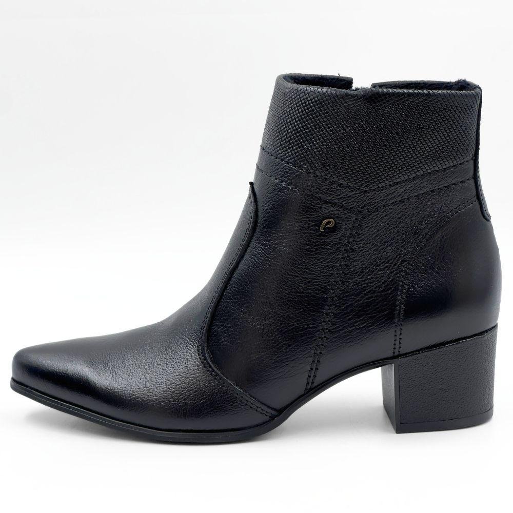Bota Pegada Cano Curto Salto Médio Feminina