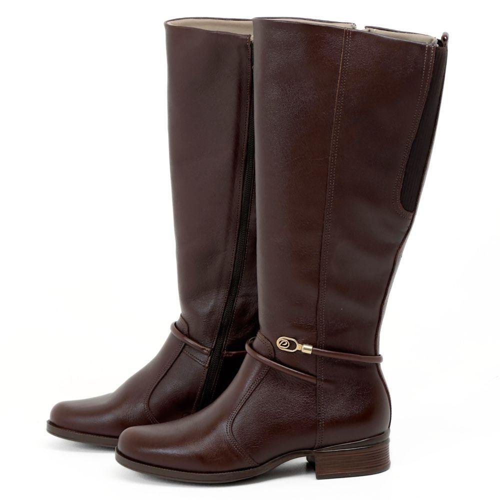 Bota Pegada Montaria Cano Alto Salto Baixo Pegada Marrom 2