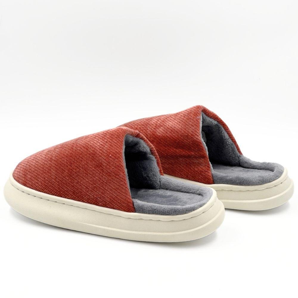 Pantufa Europa Fofa em Fleece Unissex Vermelho 3