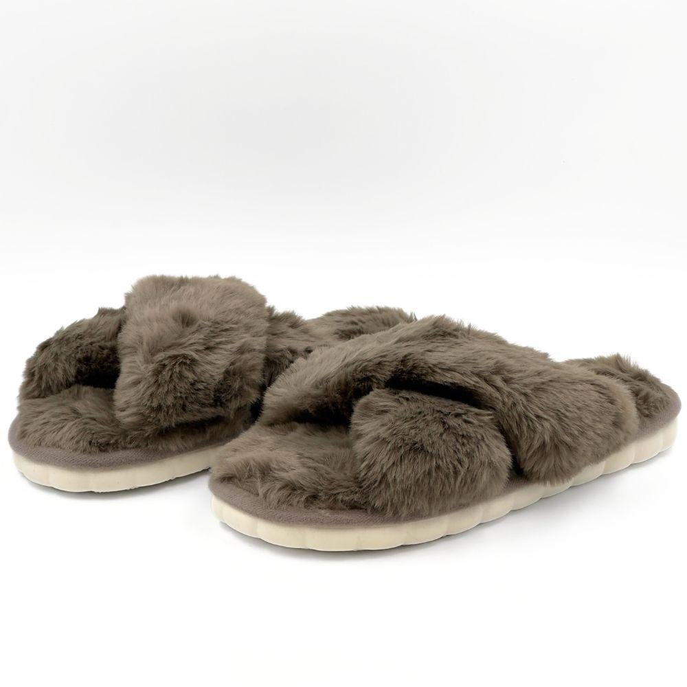 Pantufa Europa Carolina Slide em Pelo Feminina Verde 2