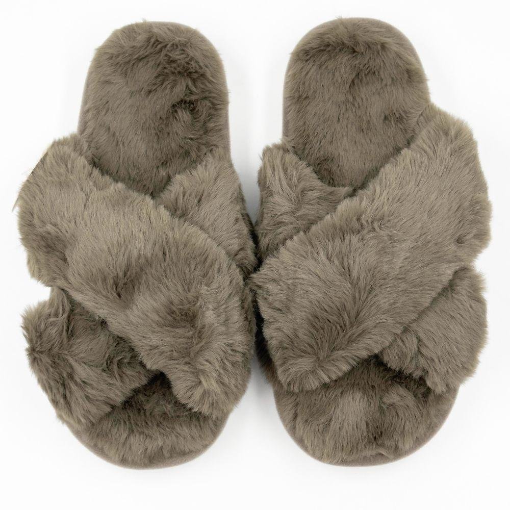 Pantufa Europa Carolina Slide em Pelo Feminina Verde 4