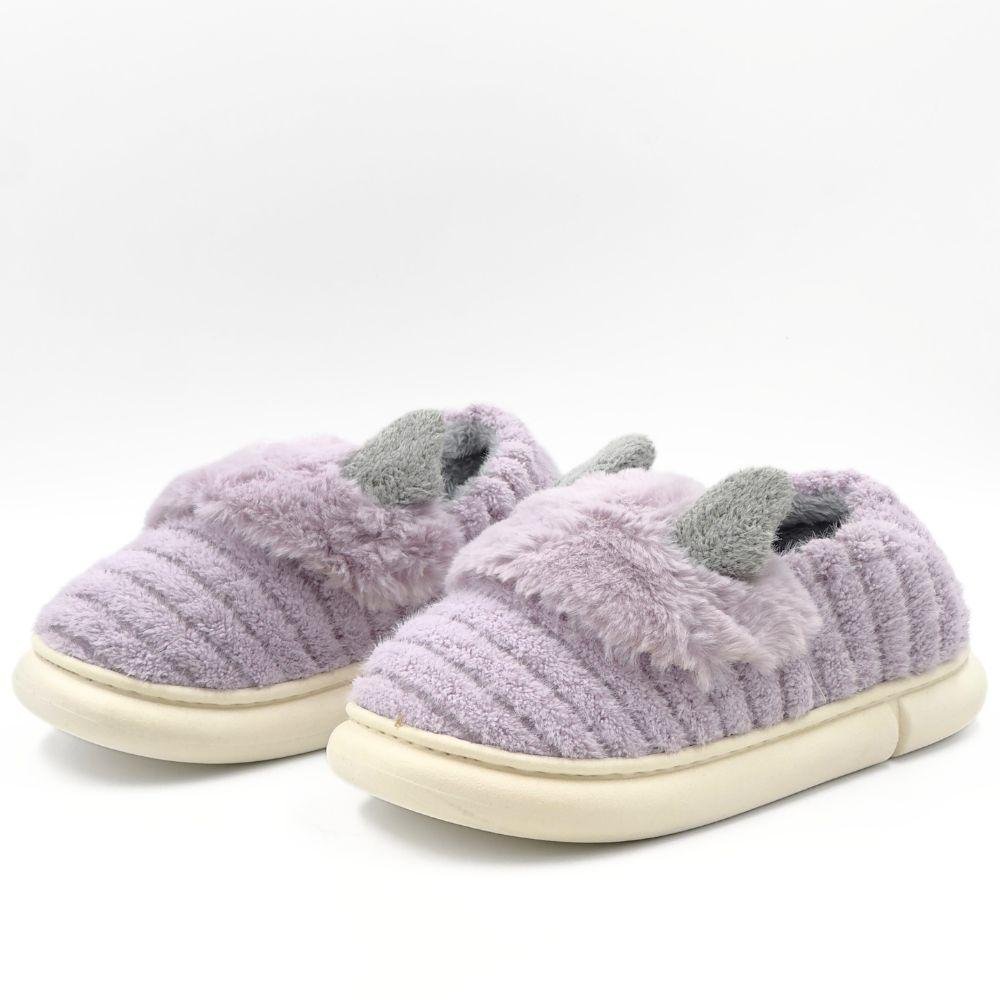 Pantufa Europa Zita Fechada Peluciada Feminina Lilás 2