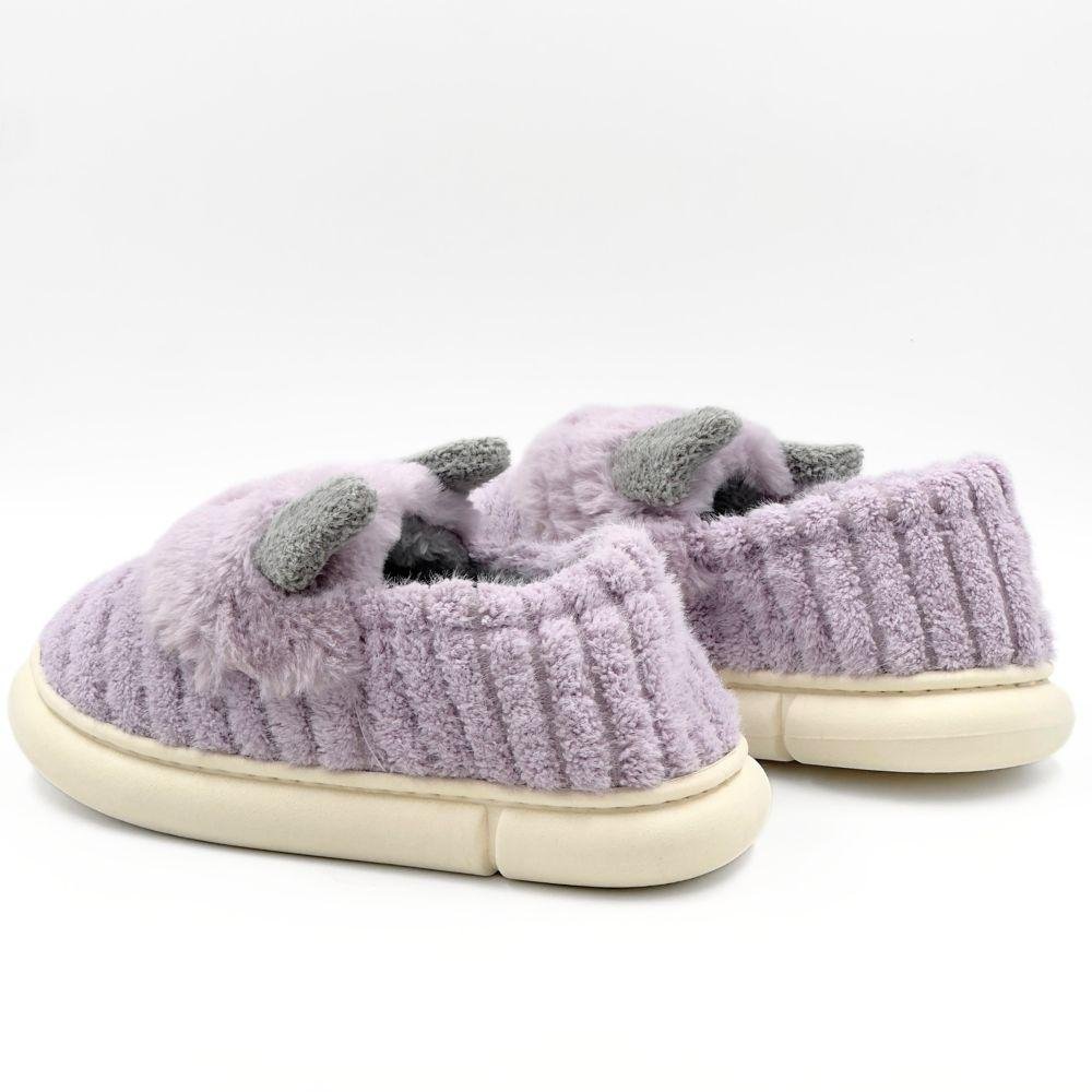 Pantufa Europa Zita Fechada Peluciada Feminina Lilás 3
