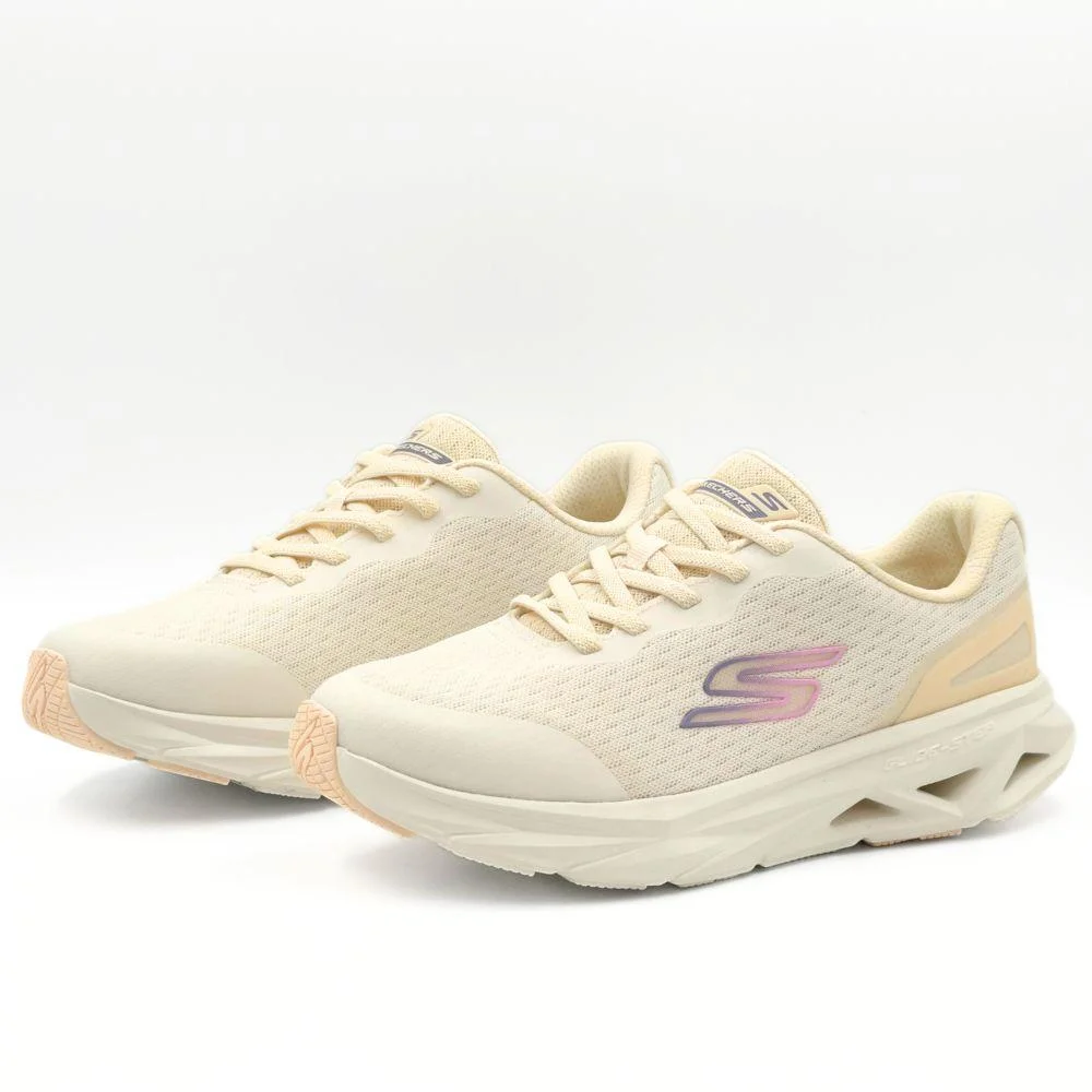 Tênis Skechers Esportivo Glide-Step Vortex com Cadarço Feminino Bege 2