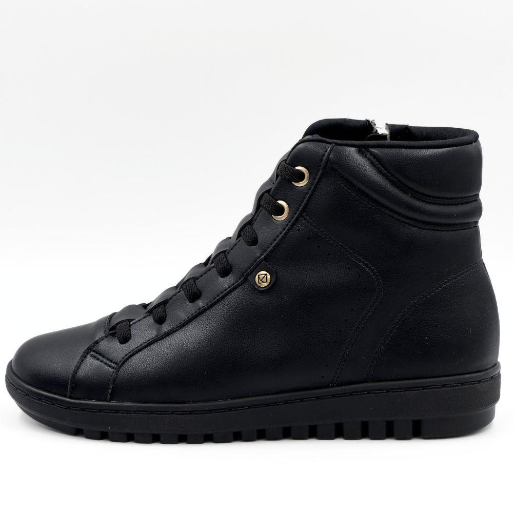 Tênis Piccadilly Casual Botinha com Cadarço Elástico Feminino