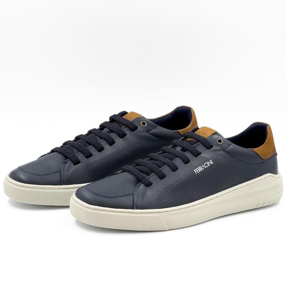 Sapatênis Ferracini casual Glow com Cadarço Elástico Masculino Azul 2