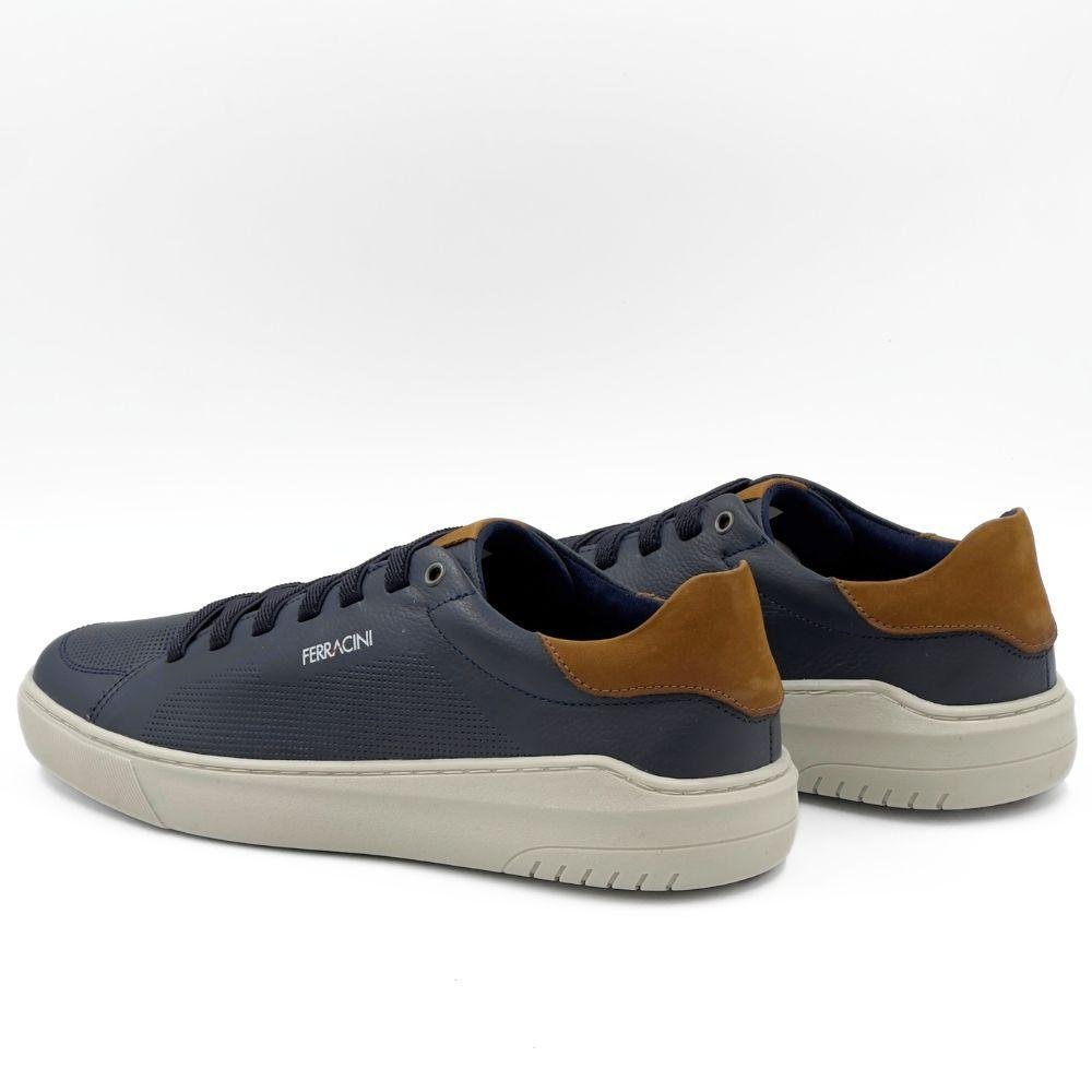 Sapatênis Ferracini casual Glow com Cadarço Elástico Masculino Azul 3