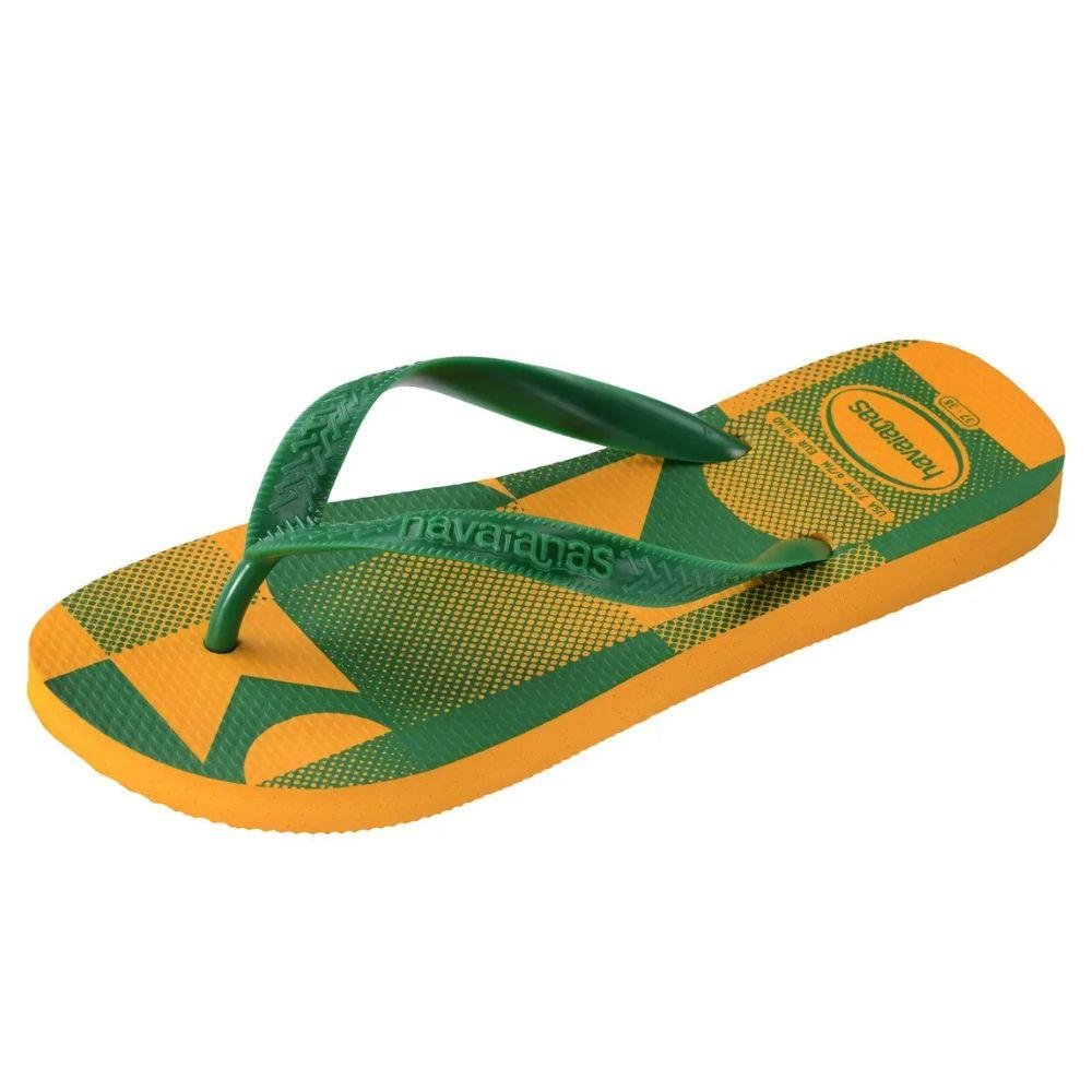 Chinelo Havaianas Top Vai Brasil Masculino Verde/Amarelo 2