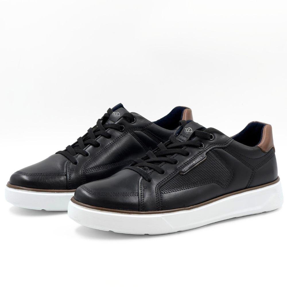 Sapatênis Pegada Stretch com Cadarço Elástico Masculino Preto 2