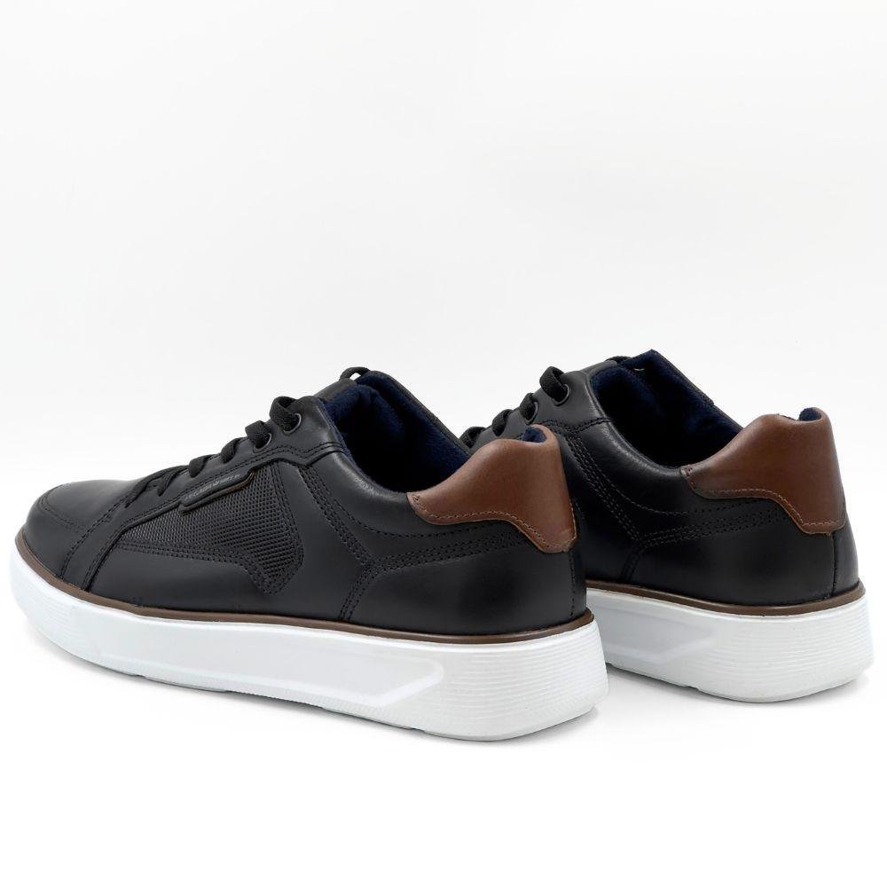 Sapatênis Pegada Stretch com Cadarço Elástico Masculino Preto 3
