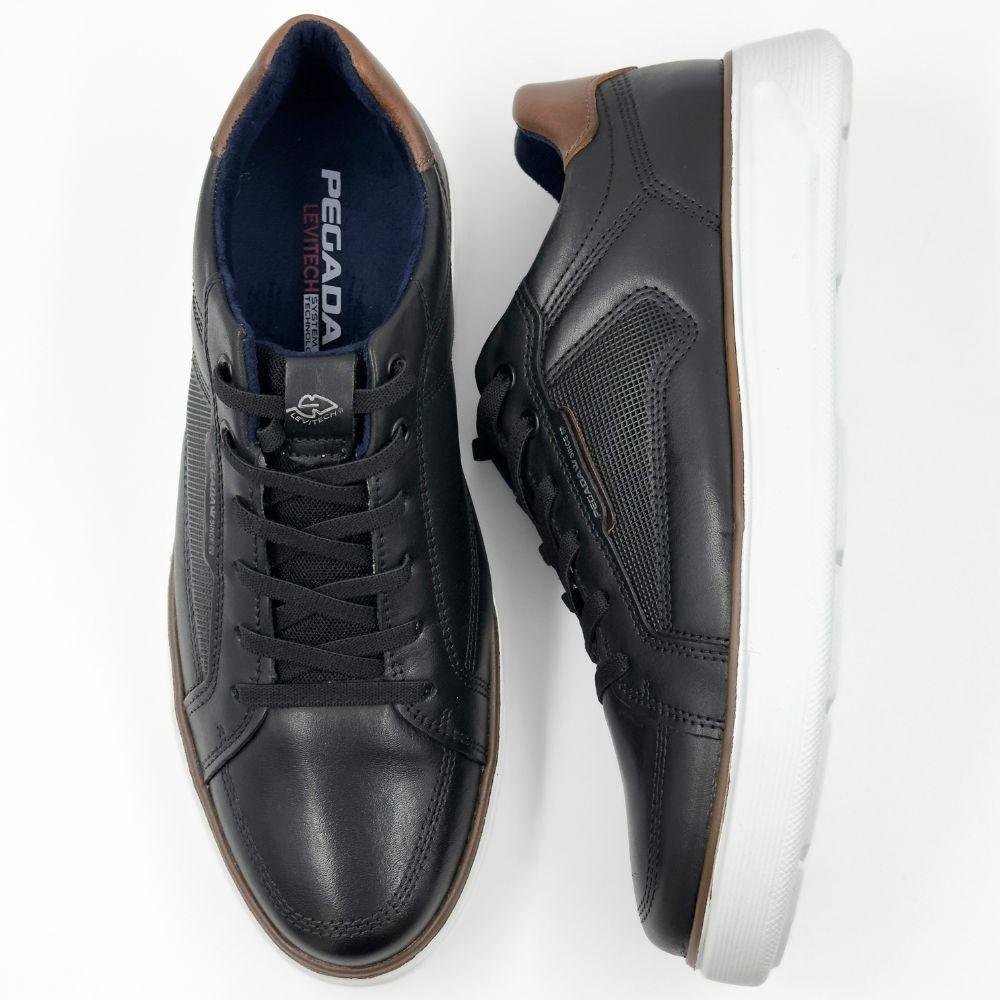Sapatênis Pegada Stretch com Cadarço Elástico Masculino Preto 4