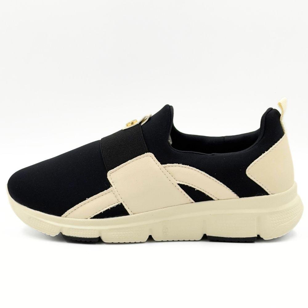 tenis comfortflex tenis slip preto feminino