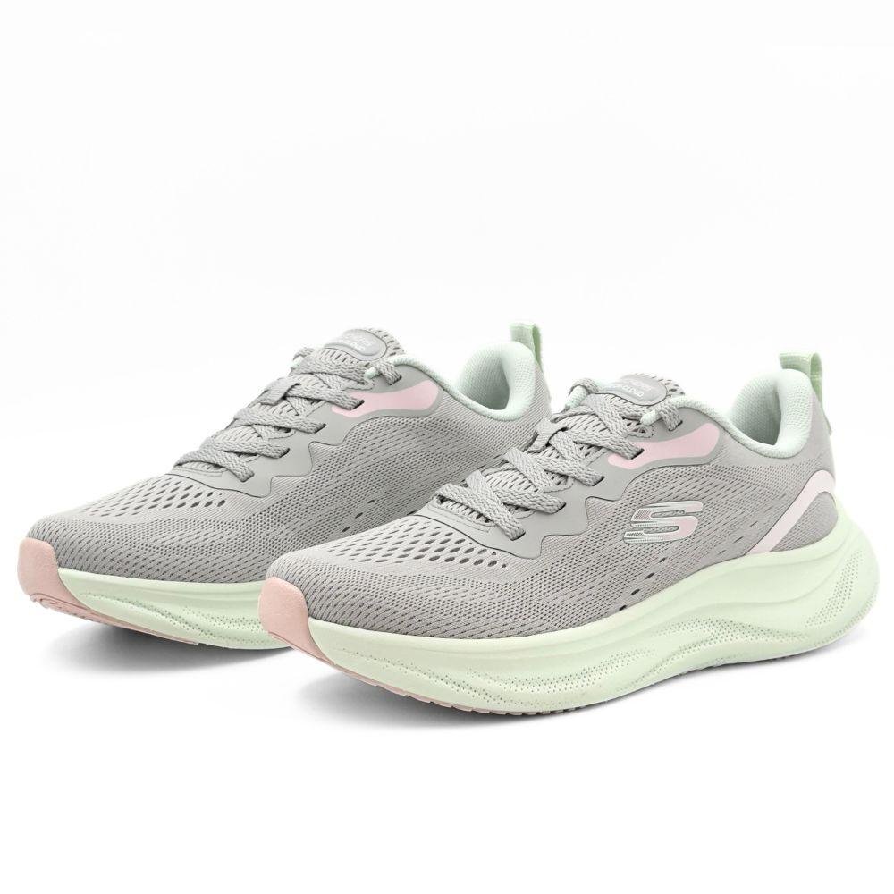 Tênis Skechers Esportivo Cloud-Gentle Glow Feminino Cinza 2