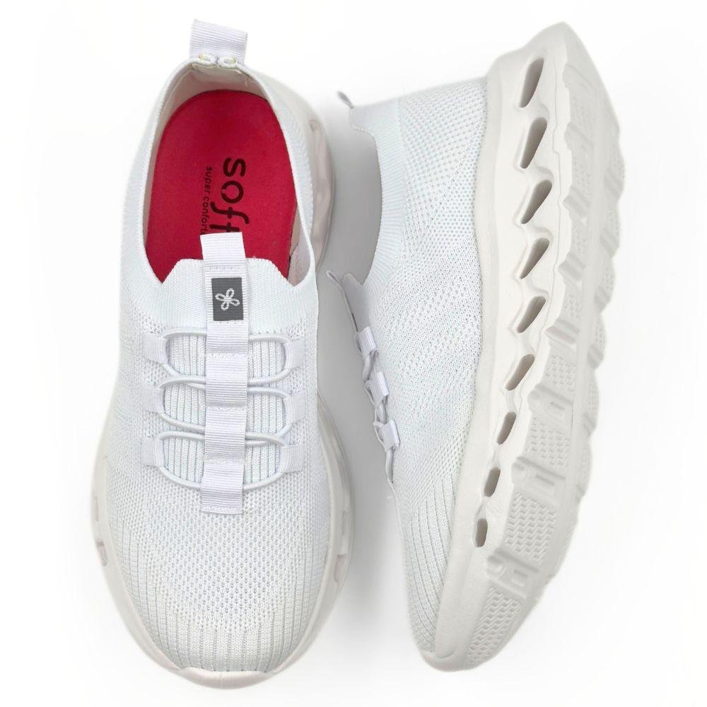 Tênis Softli Esportivo Slip Feminino Branco 4