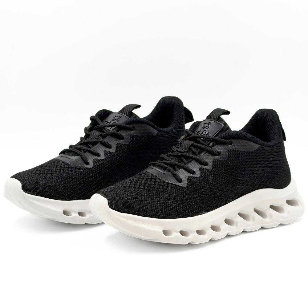 Tênis Softli Esportivo Advanced com Cadarço Feminino Preto 2