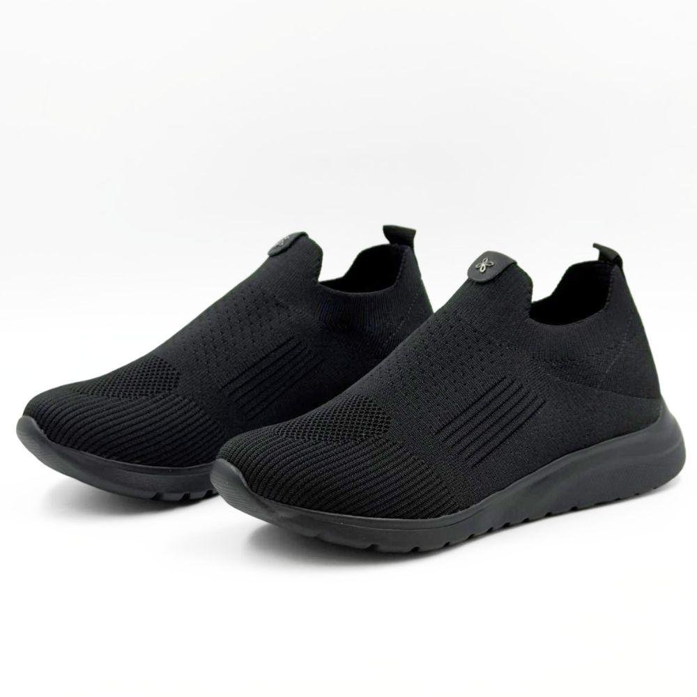 Tênis Softli Esportivo Slip Feminino Preto 2