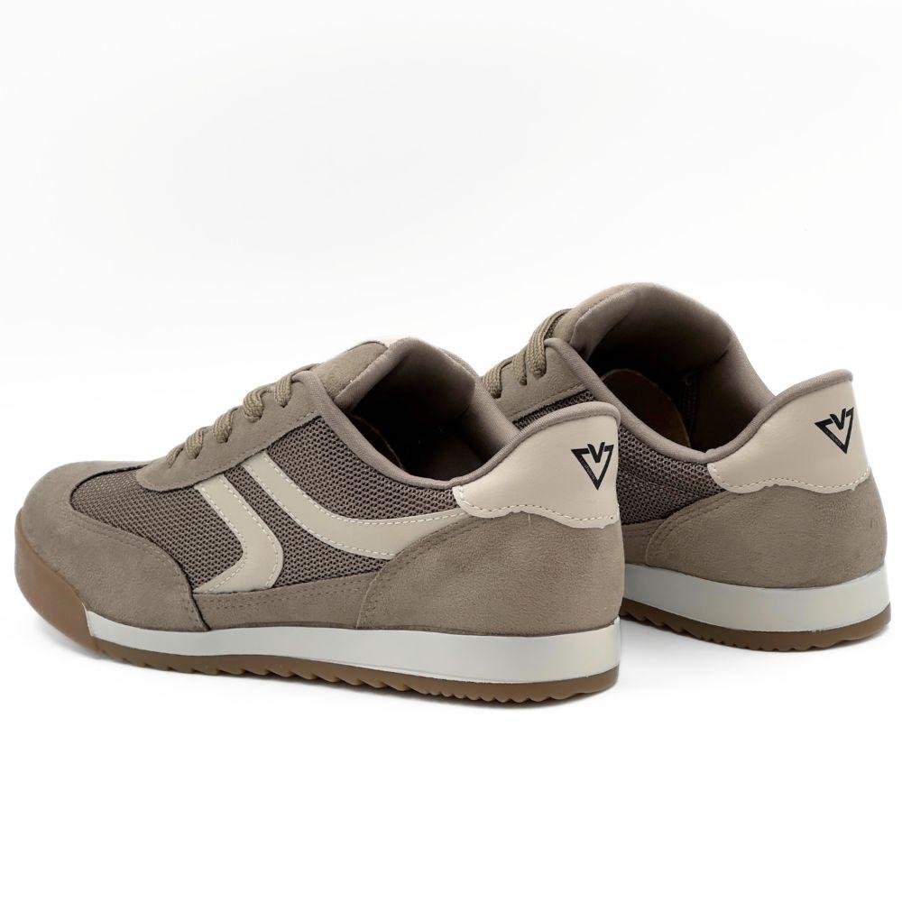 Tênis Via Marte Casual com Cadarço Feminino Bege 3