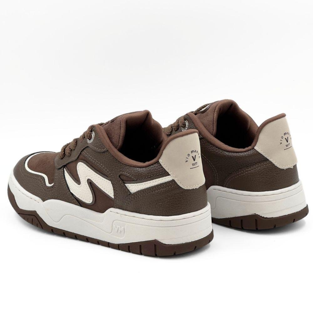 Tênis Via Marte Casual New Floater com Cadarço Feminino Marrom 3