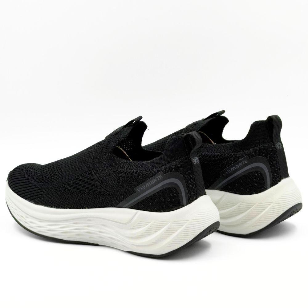 Tênis Via Marte Casual Slip Feminino Preto 3