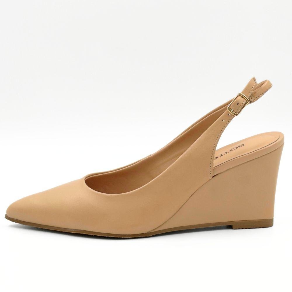 Sapato Bottero Slingback Anabela Feminino