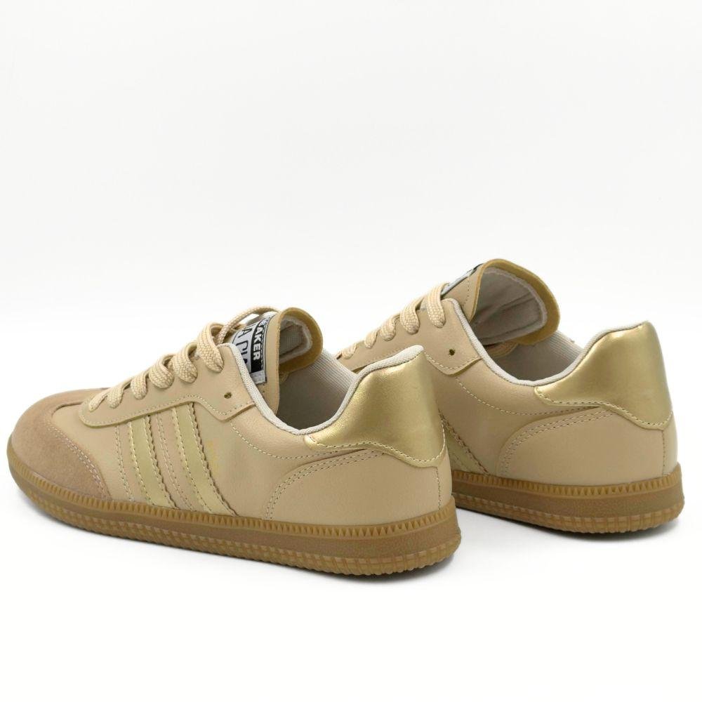Tênis Sua Cia Casual com Cadarço Feminino Bege 3